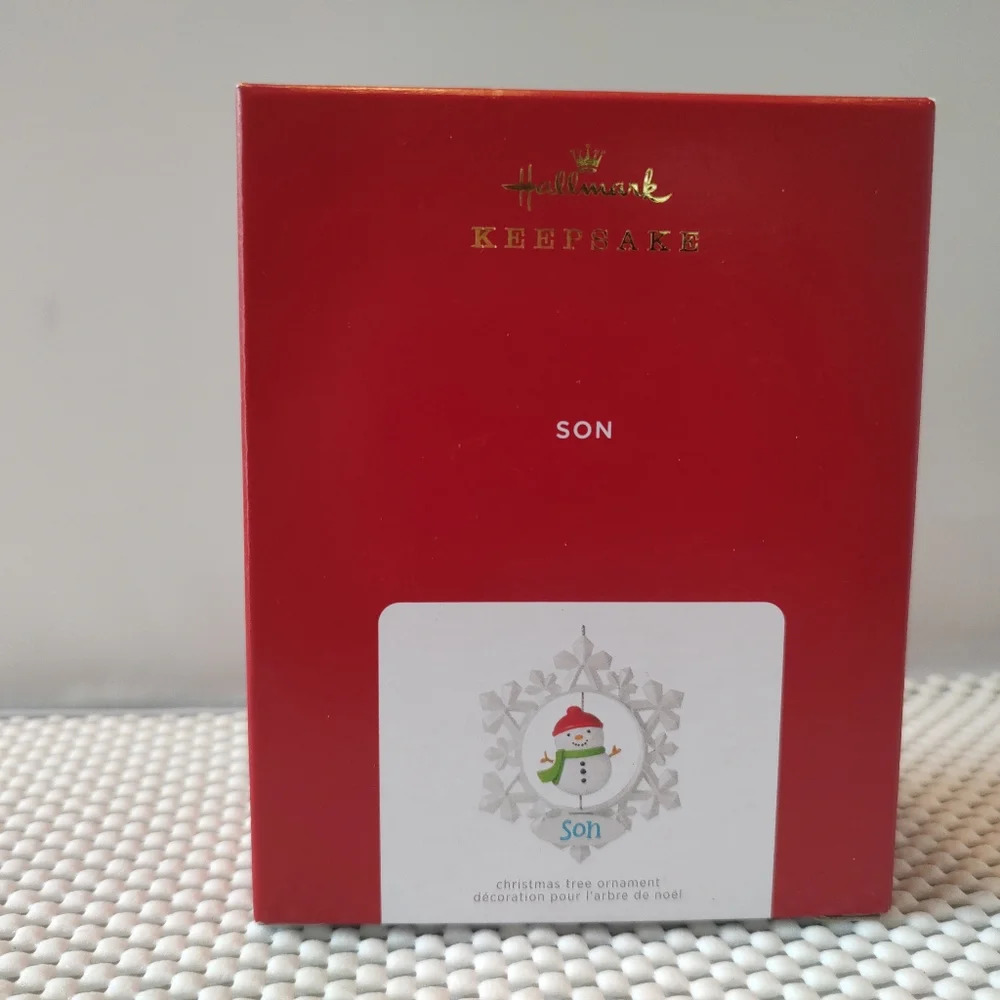 Hallmark Keepsake Christmas Ornament Son Snowflake Snowman 2021